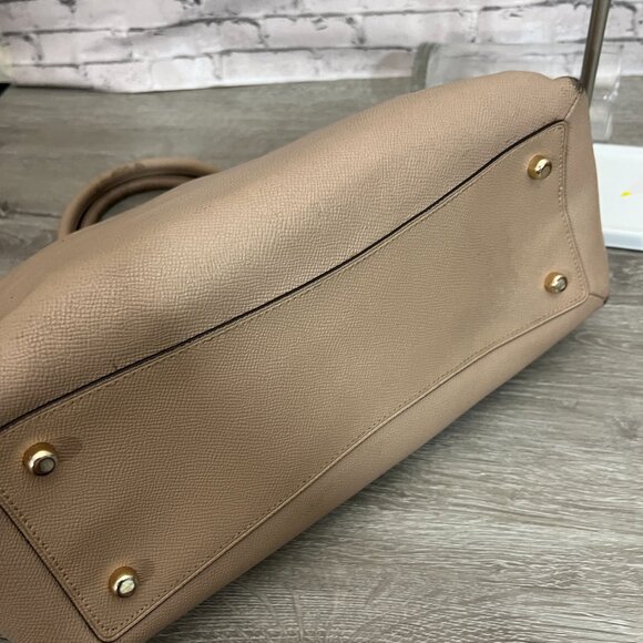 COACH LILLIE Taupe/Gold CARRYALL  Purse - Picture 3 of 8